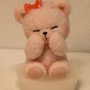 Osita de Cera Artesanal con lazo